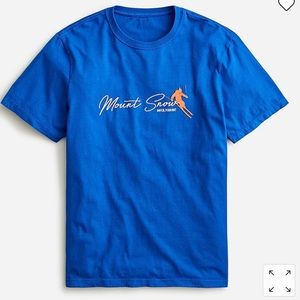 J Crew Mount Snow X J.Crew made-in-the-USA graphic T-shirt